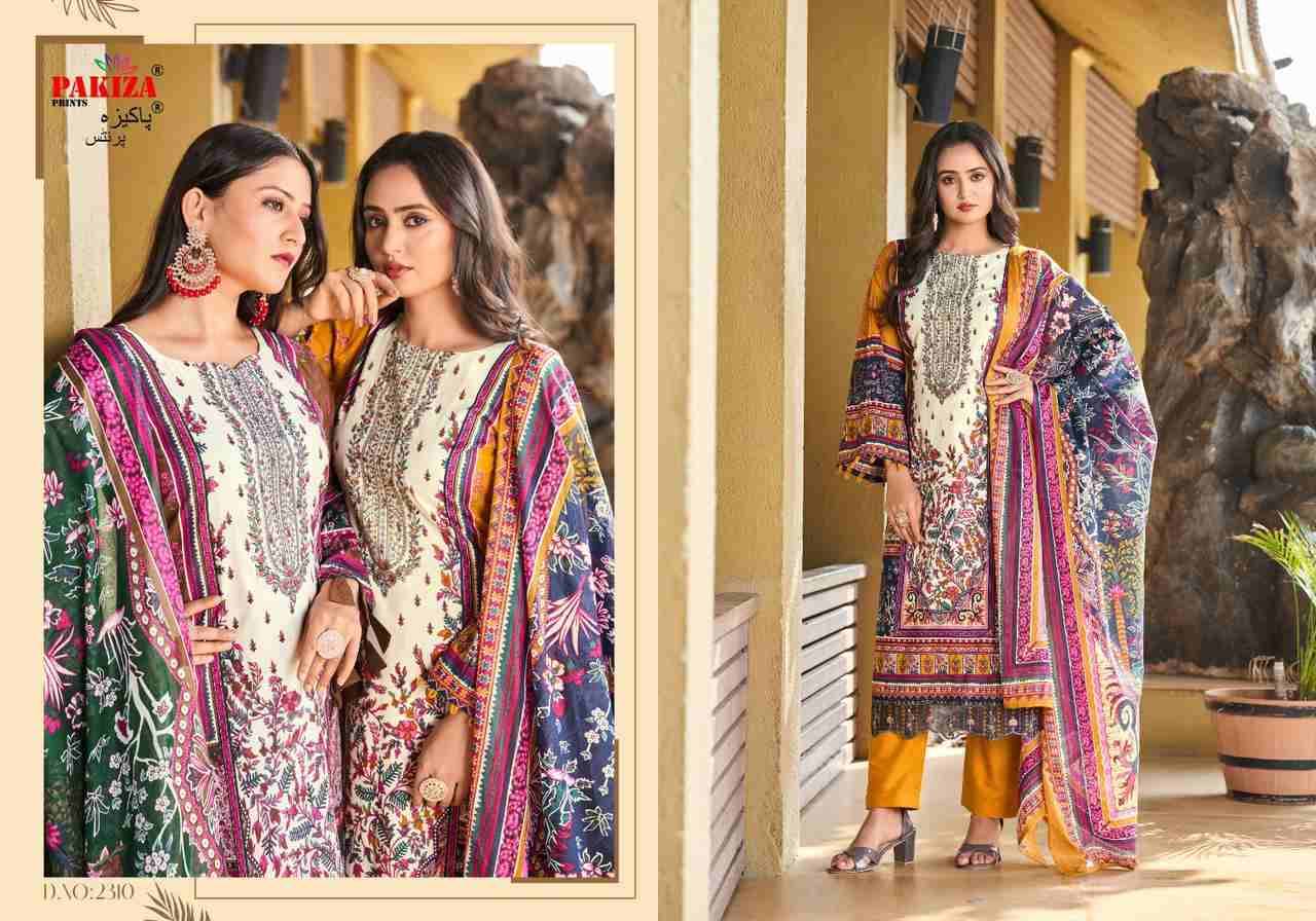 Zara Zikra Vol-23 By Pakiza Prints 2301 To 2310 Series Beautiful Festive Suits Colorful Stylish Fancy Casual Wear & Ethnic Wear Lawn Cotton Digital Printed Dresses At Wholesale Price
