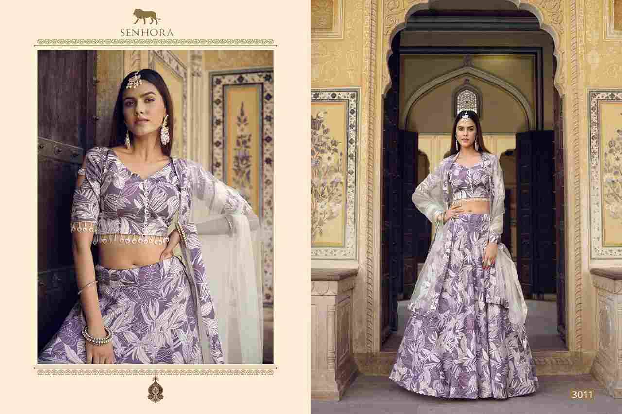 Titlee By Senhora Dresses 3011 To 3014 Series Designer Beautiful Festive Collection Occasional Wear & Party Wear Silk Print Lehengas At Wholesale Price