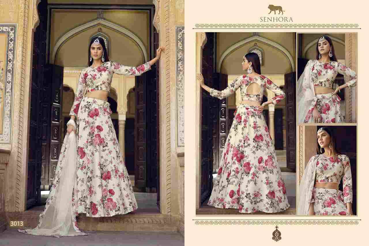 Titlee By Senhora Dresses 3011 To 3014 Series Designer Beautiful Festive Collection Occasional Wear & Party Wear Silk Print Lehengas At Wholesale Price