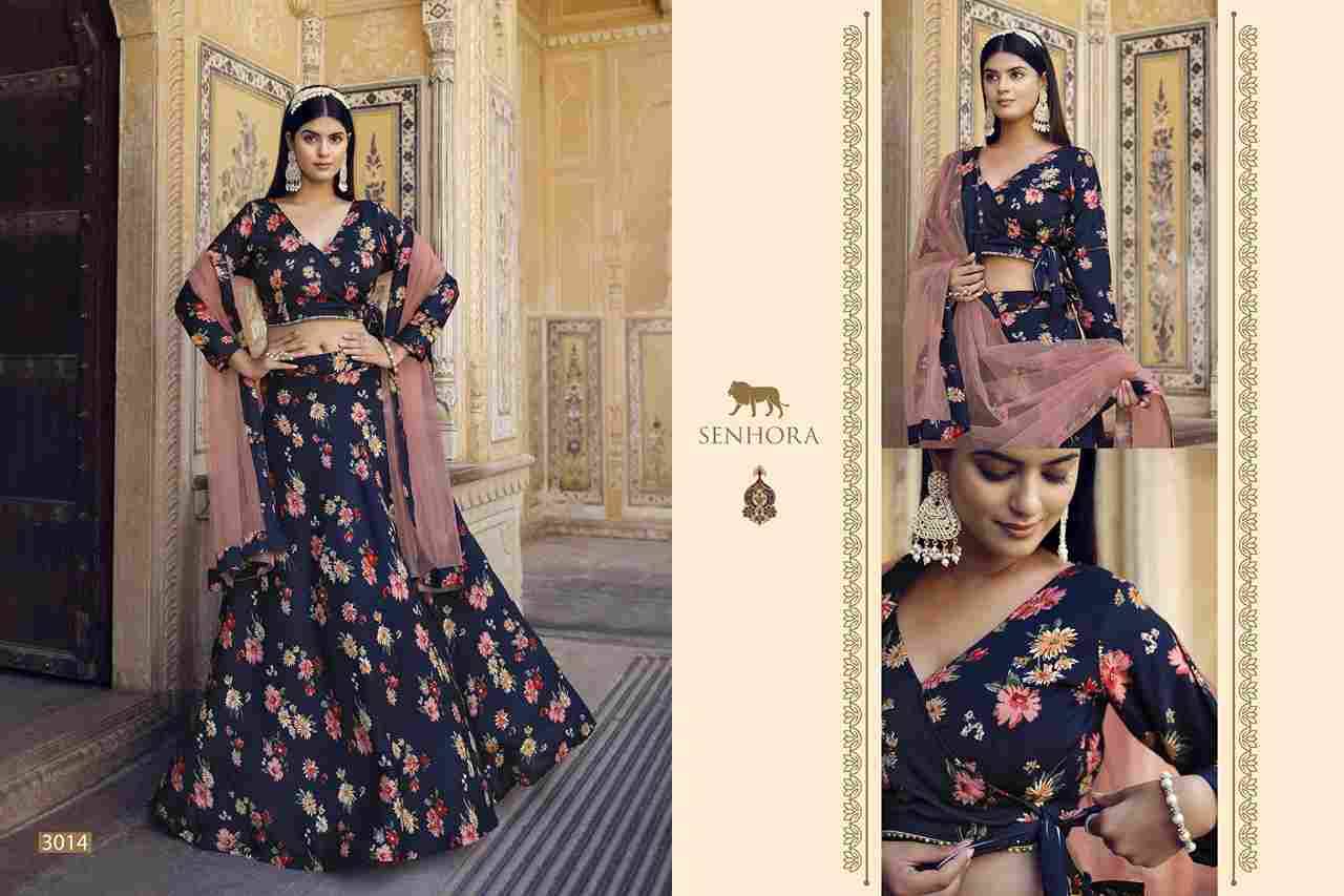 Titlee By Senhora Dresses 3011 To 3014 Series Designer Beautiful Festive Collection Occasional Wear & Party Wear Silk Print Lehengas At Wholesale Price