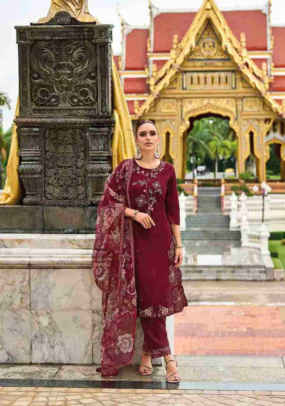 Nazakat Vol-3 By Kailee 42351 To 42355 Series Beautiful Festive Suits Colorful Stylish Fancy Casual Wear & Ethnic Wear Pure Viscose Silk Embroidery Dresses At Wholesale Price
