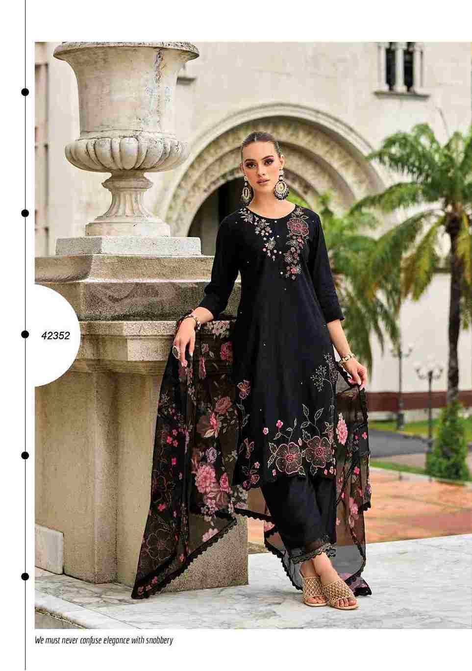 Nazakat Vol-3 By Kailee 42351 To 42355 Series Beautiful Festive Suits Colorful Stylish Fancy Casual Wear & Ethnic Wear Pure Viscose Silk Embroidery Dresses At Wholesale Price