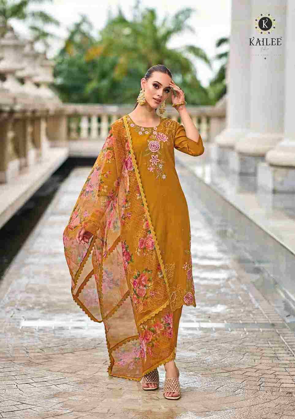 Nazakat Vol-3 By Kailee 42351 To 42355 Series Beautiful Festive Suits Colorful Stylish Fancy Casual Wear & Ethnic Wear Pure Viscose Silk Embroidery Dresses At Wholesale Price