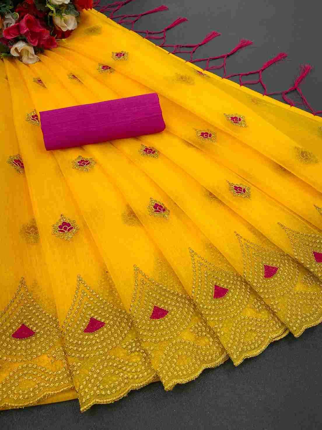 615 By Fashid Wholesale 01 To 05 Series Indian Traditional Wear Collection Beautiful Stylish Fancy Colorful Party Wear & Occasional Wear Soft Organza Sarees At Wholesale Price