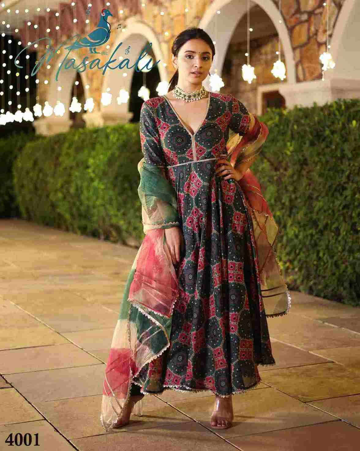 Masakali Vol-4 By Fashid Wholesale 4001 To 4004 Series Beautiful Anarkali Suits Colorful Stylish Fancy Casual Wear & Ethnic Wear Muslin Silk Embroidery Dresses At Wholesale Price