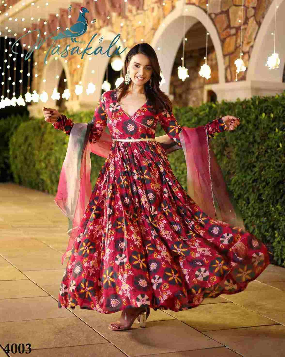 Masakali Vol-4 By Fashid Wholesale 4001 To 4004 Series Beautiful Anarkali Suits Colorful Stylish Fancy Casual Wear & Ethnic Wear Muslin Silk Embroidery Dresses At Wholesale Price