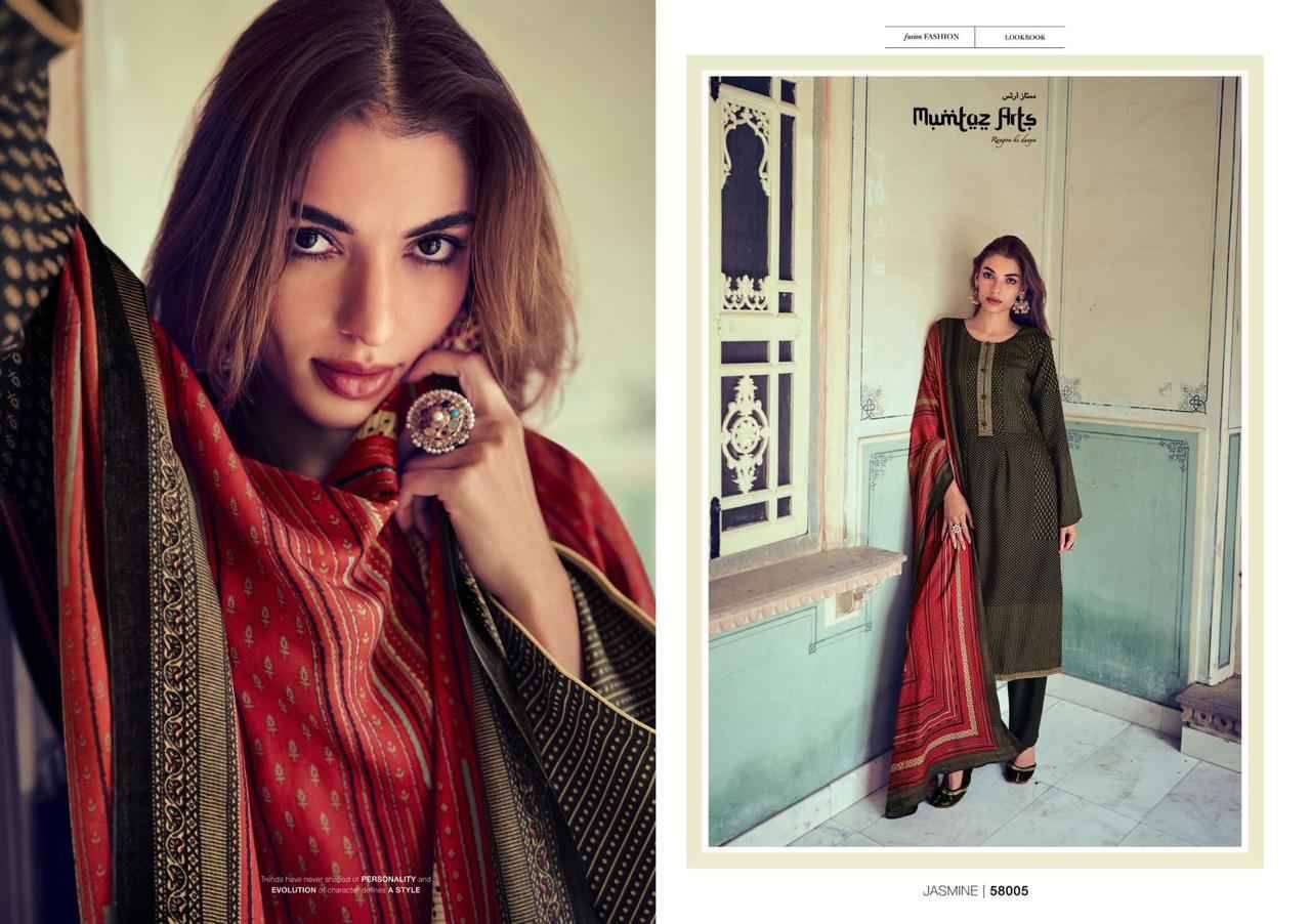 Jasmine Vol-3 By Mumtaz Arts 58001 To 58006 Series Beautiful Festive Suits Stylish Fancy Colorful Party Wear & Occasional Wear Pure Pashmina Print With Embroidery Dresses At Wholesale Price