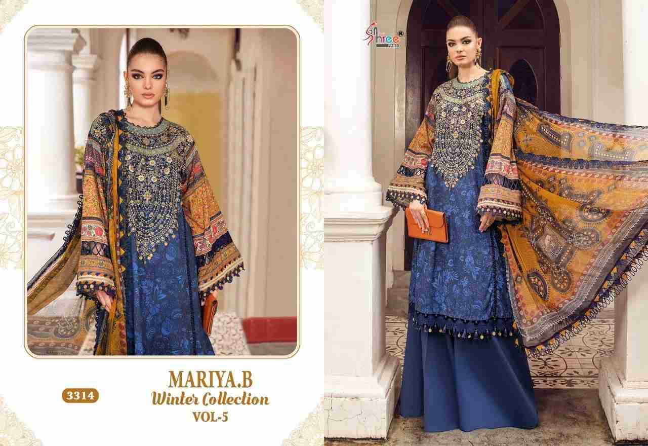 Mariya.B Winter Collection Vol-5 By Shree Fabs 3314 To 3321 Series Beautiful Pakistani Suits Stylish Fancy Colorful Party Wear & Occasional Wear Pure Pashmina With Embroidery Dresses At Wholesale Price