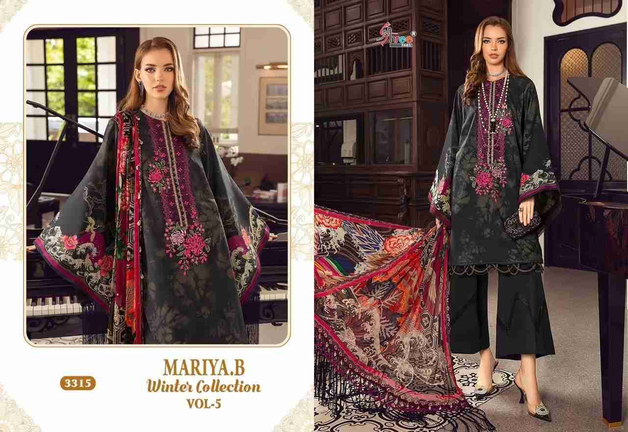 Mariya.B Winter Collection Vol-5 By Shree Fabs 3314 To 3321 Series Beautiful Pakistani Suits Stylish Fancy Colorful Party Wear & Occasional Wear Pure Pashmina With Embroidery Dresses At Wholesale Price