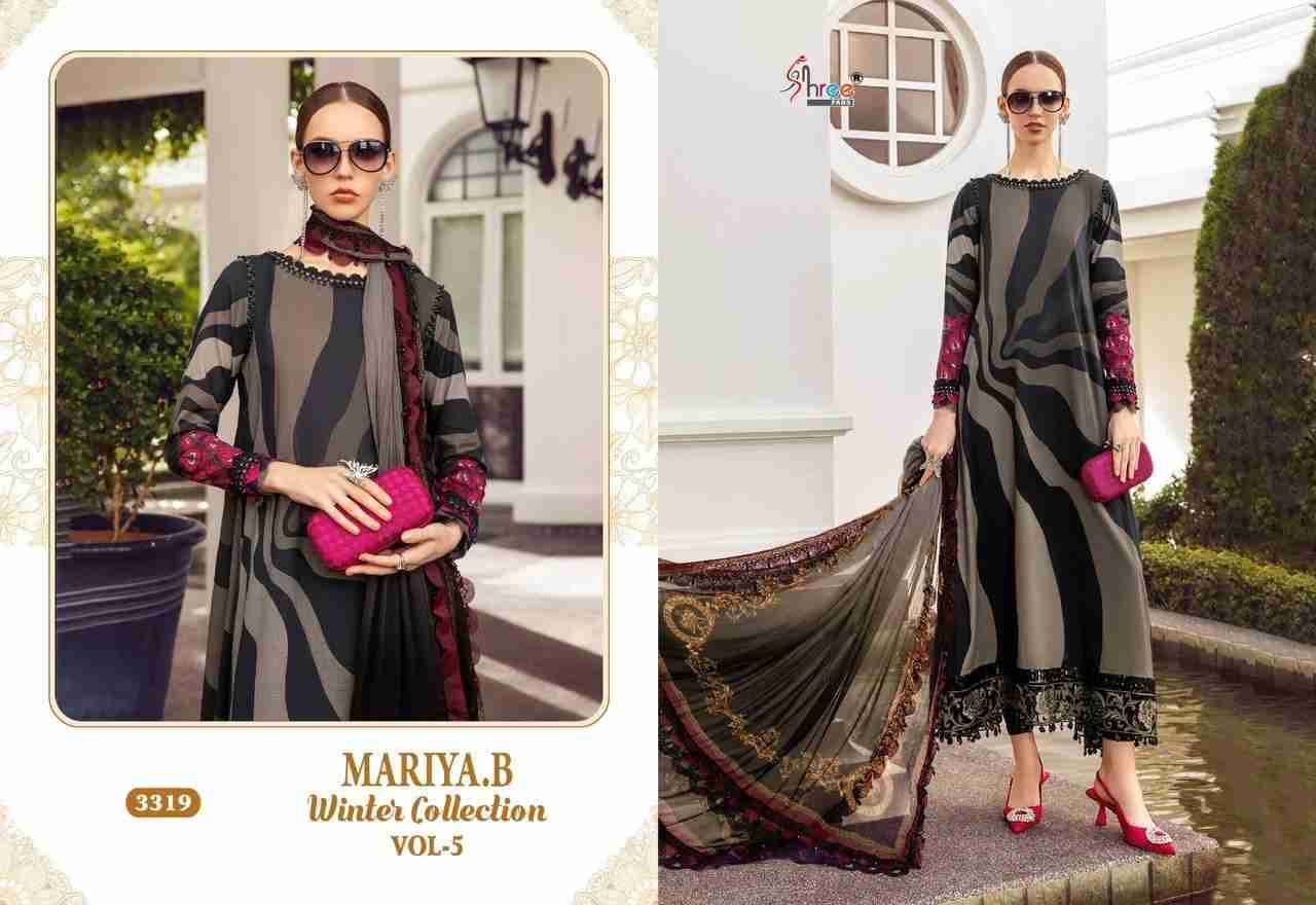 Mariya.B Winter Collection Vol-5 By Shree Fabs 3314 To 3321 Series Beautiful Pakistani Suits Stylish Fancy Colorful Party Wear & Occasional Wear Pure Pashmina With Embroidery Dresses At Wholesale Price