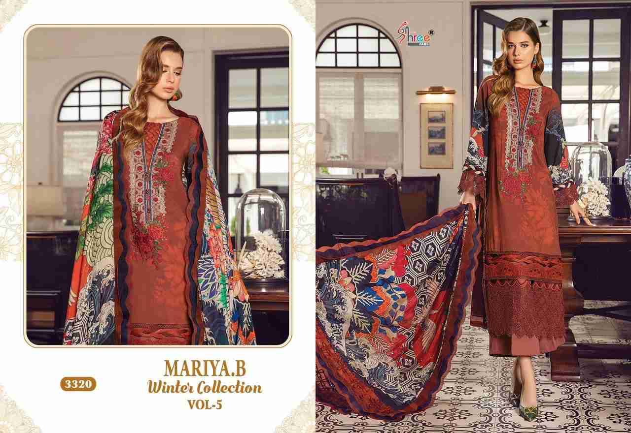 Mariya.B Winter Collection Vol-5 By Shree Fabs 3314 To 3321 Series Beautiful Pakistani Suits Stylish Fancy Colorful Party Wear & Occasional Wear Pure Pashmina With Embroidery Dresses At Wholesale Price