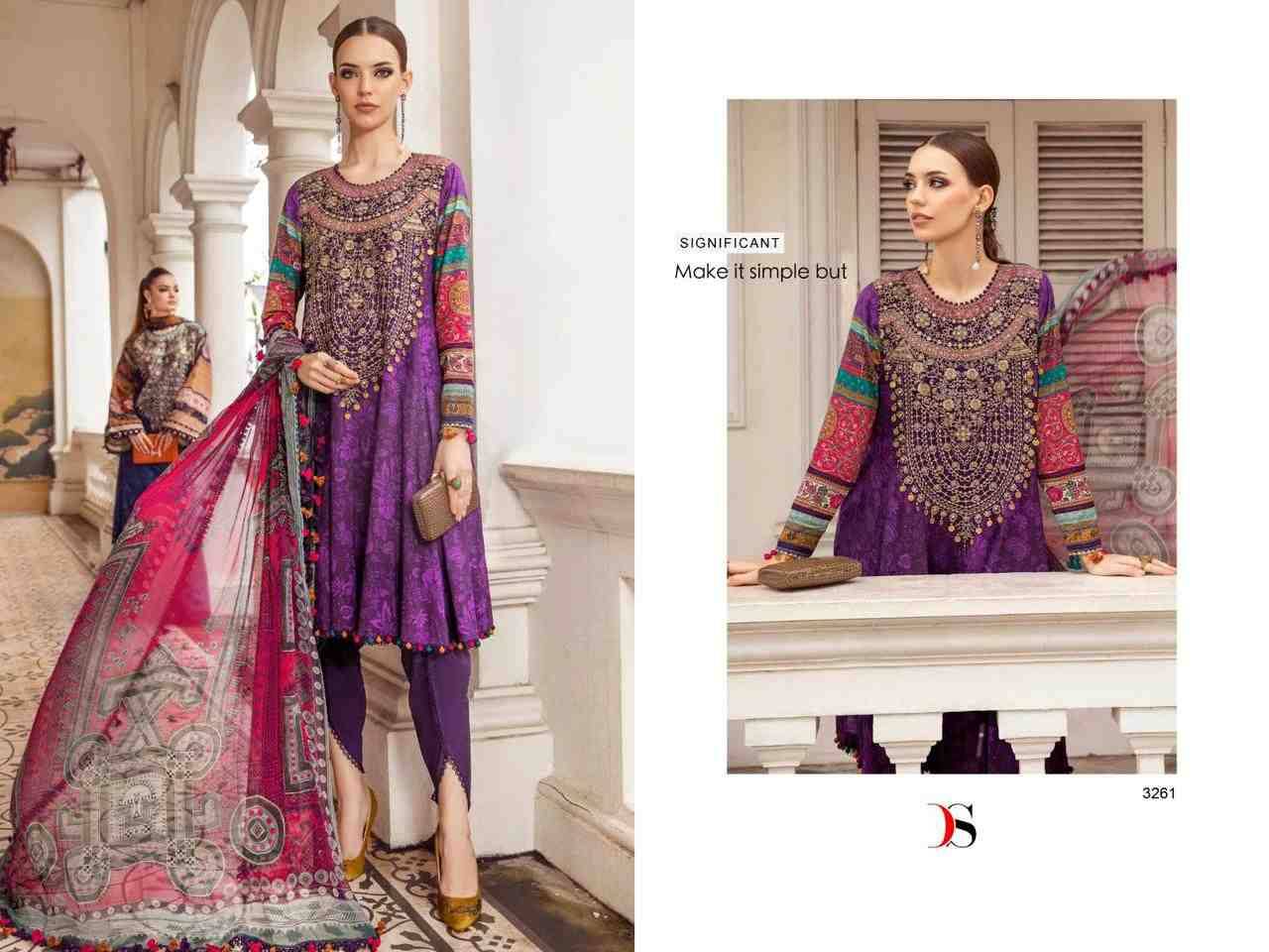 Maria.B. Mprints Vol-5 By Deepsy Suits 3261 To 3267 Series Beautiful Pakistani Suits Stylish Fancy Colorful Party Wear & Occasional Wear Pure Cotton With Embroidery Dresses At Wholesale Price