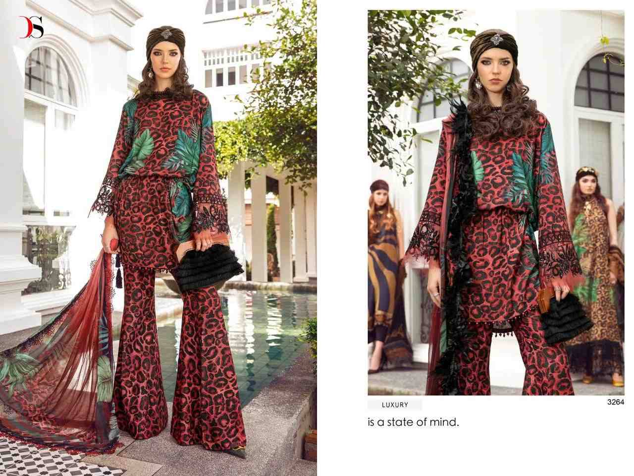 Maria.B. Mprints Vol-5 By Deepsy Suits 3261 To 3267 Series Beautiful Pakistani Suits Stylish Fancy Colorful Party Wear & Occasional Wear Pure Cotton With Embroidery Dresses At Wholesale Price