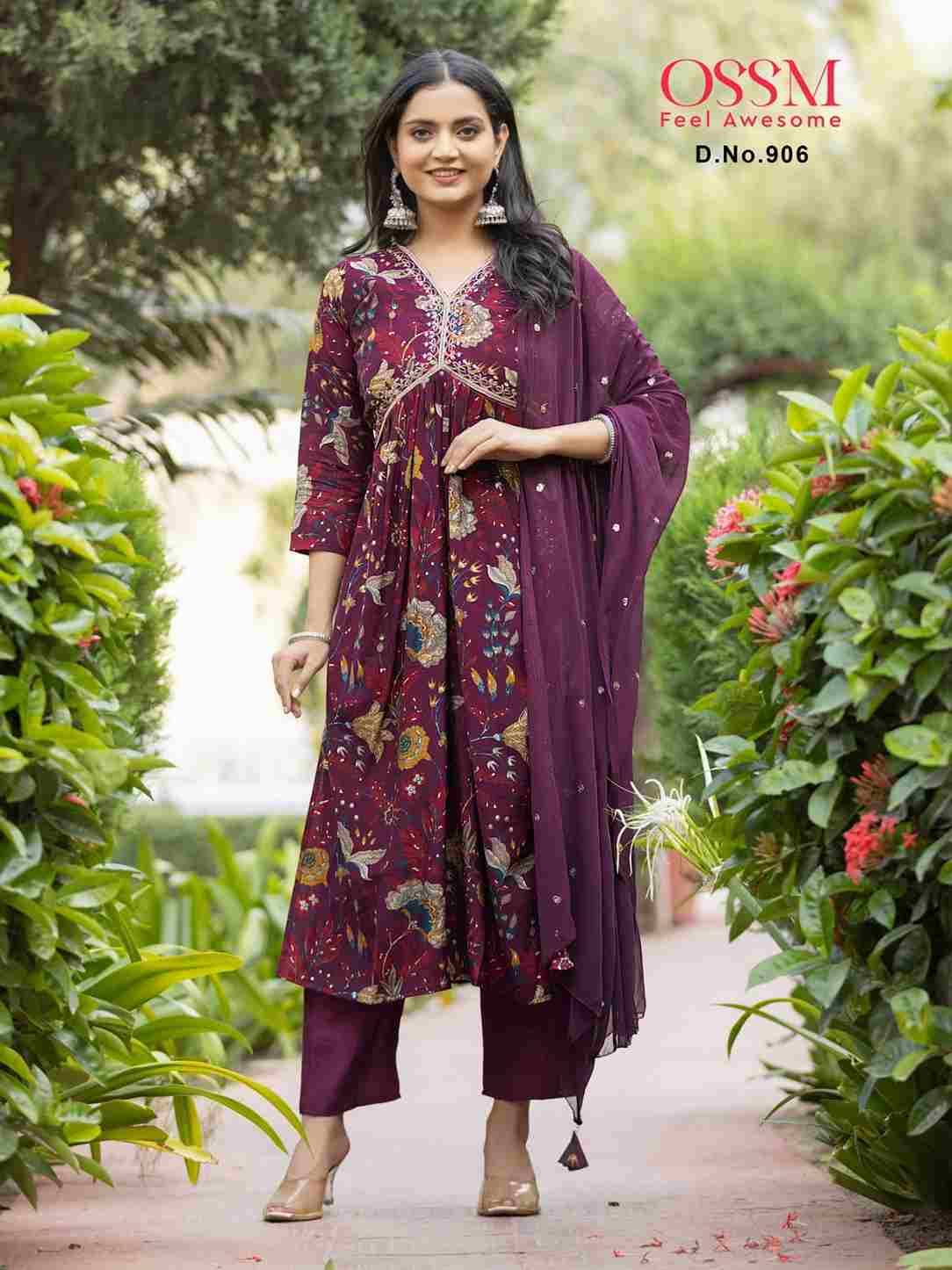 Resham Vol-9 By Ossm 901 To 906 Series Beautiful Stylish Festive Suits Fancy Colorful Casual Wear & Ethnic Wear & Ready To Wear Modal Chanderi Print Dresses At Wholesale Price