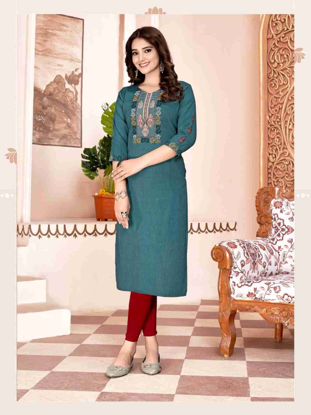 Kit Kat Vol-4 By Colourpix 4001 To 4006 Series Designer Stylish Fancy Colorful Beautiful Party Wear & Ethnic Wear Collection Rayon Embroidered Kurtis At Wholesale Price