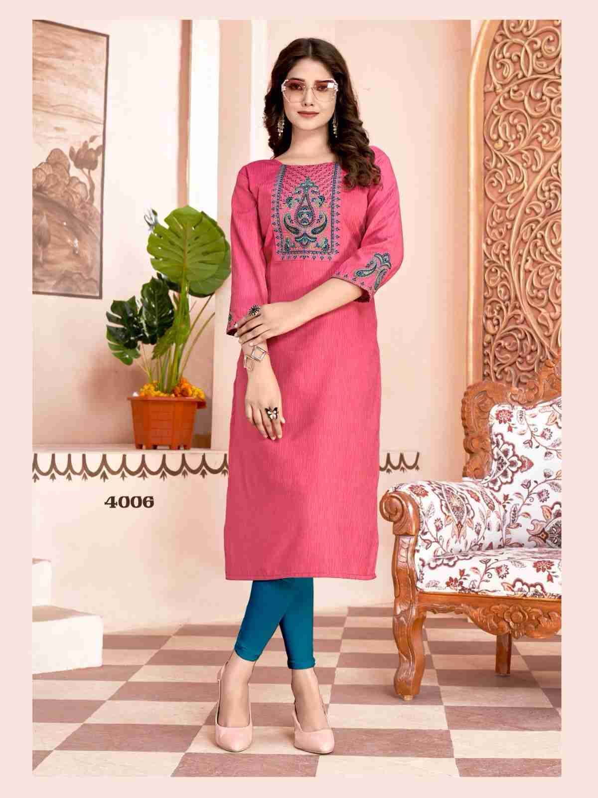 Kit Kat Vol-4 By Colourpix 4001 To 4006 Series Designer Stylish Fancy Colorful Beautiful Party Wear & Ethnic Wear Collection Rayon Embroidered Kurtis At Wholesale Price