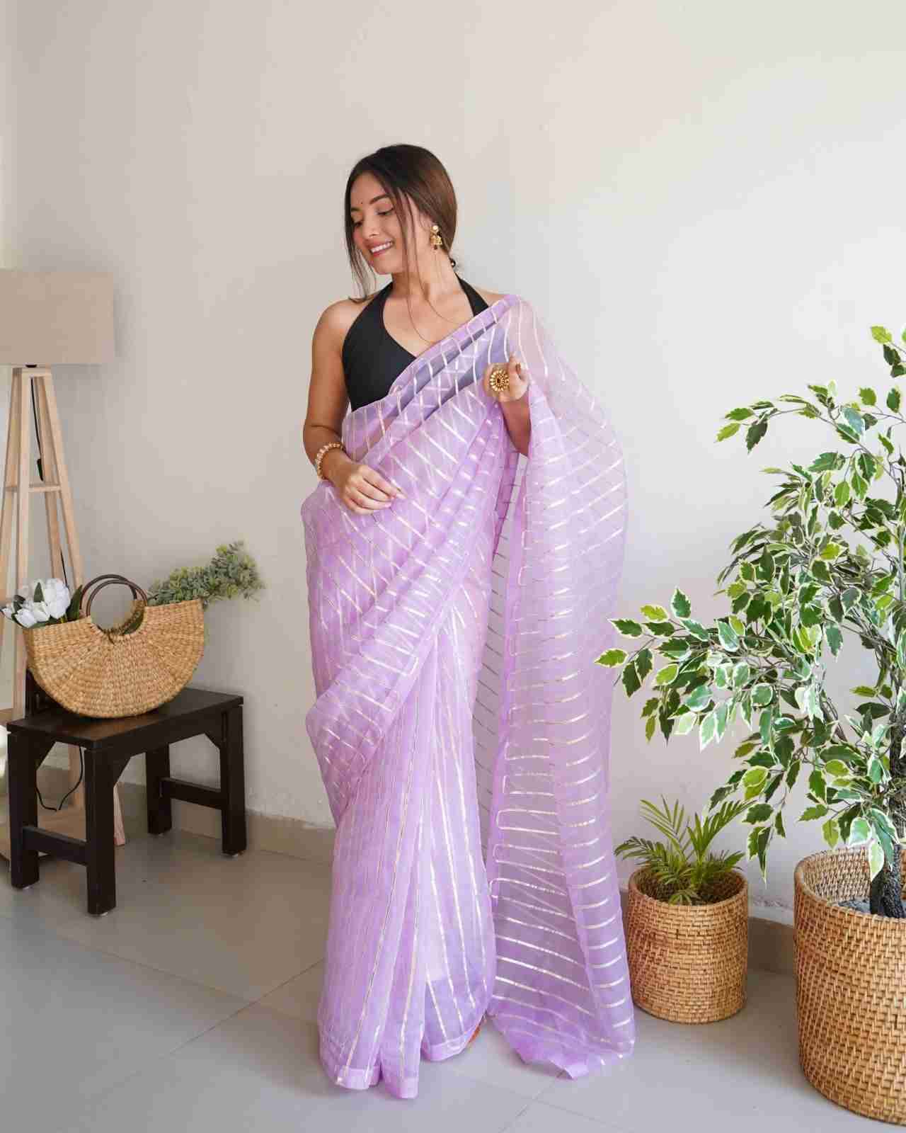 Devika By Fashid Wholesale 101 To 105 Indian Traditional Wear Collection Beautiful Stylish Fancy Colorful Party Wear & Occasional Wear Organza Sarees At Wholesale Price