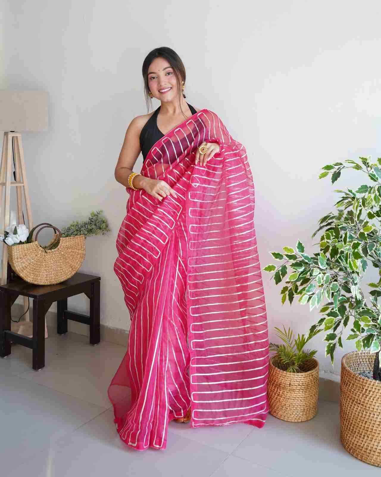 Devika By Fashid Wholesale 101 To 105 Indian Traditional Wear Collection Beautiful Stylish Fancy Colorful Party Wear & Occasional Wear Organza Sarees At Wholesale Price