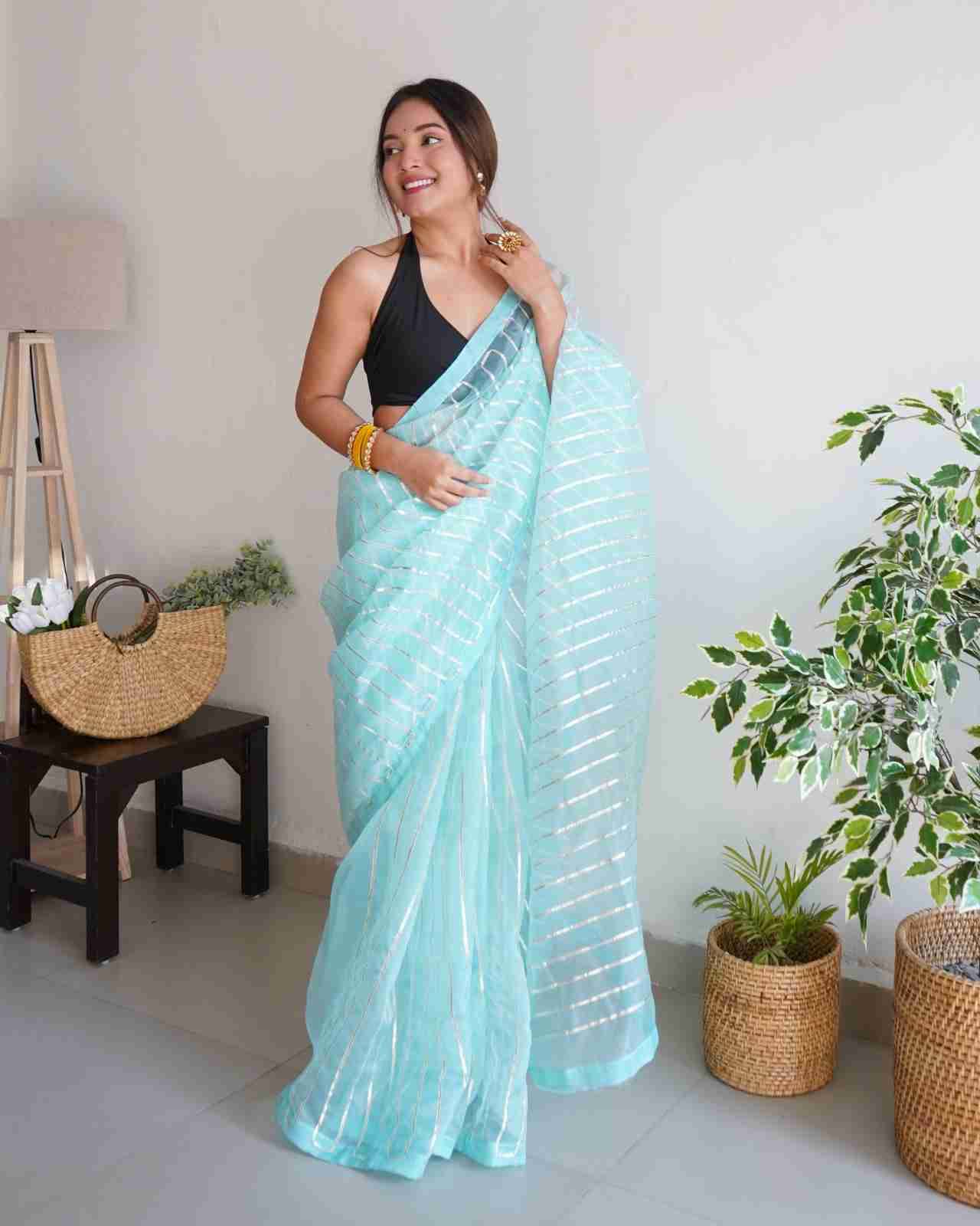 Devika By Fashid Wholesale 101 To 105 Indian Traditional Wear Collection Beautiful Stylish Fancy Colorful Party Wear & Occasional Wear Organza Sarees At Wholesale Price