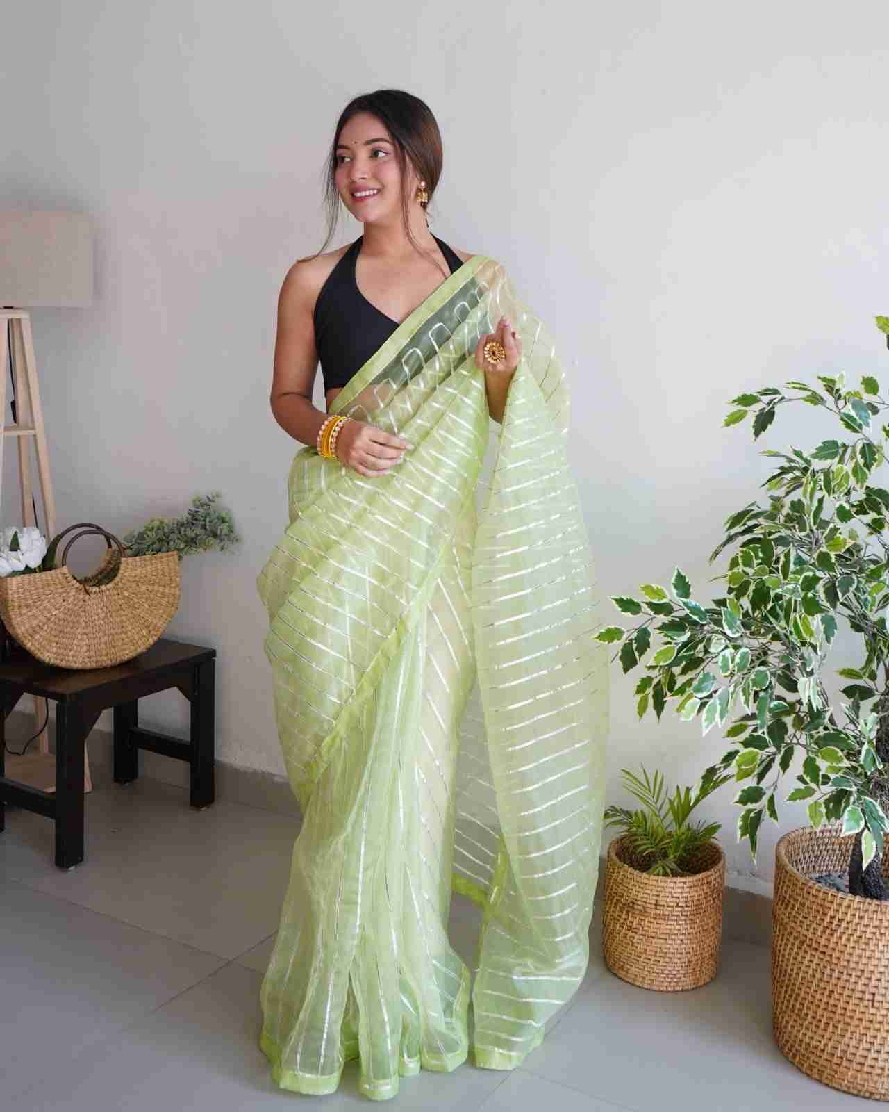 Devika By Fashid Wholesale 101 To 105 Indian Traditional Wear Collection Beautiful Stylish Fancy Colorful Party Wear & Occasional Wear Organza Sarees At Wholesale Price