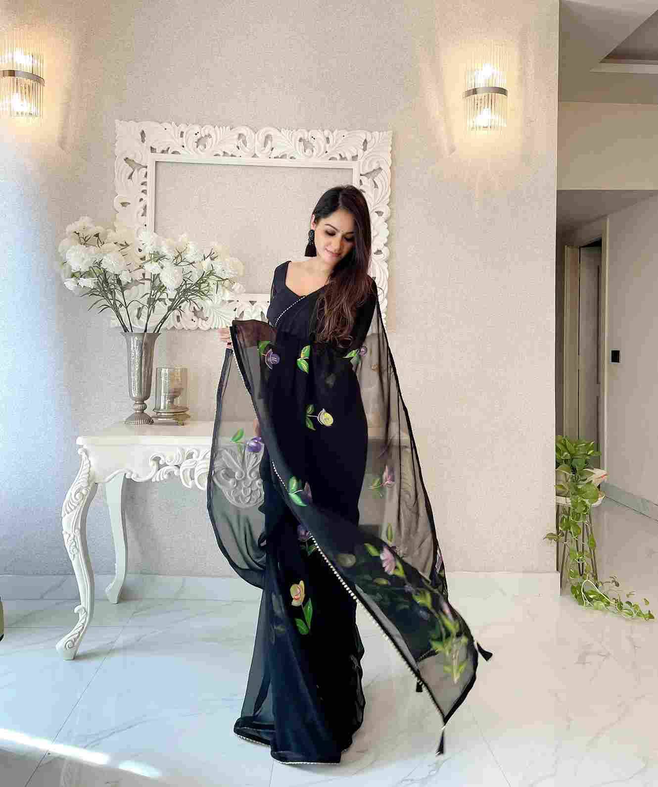 Jiya By Fashid Wholesale Indian Traditional Wear Collection Beautiful Stylish Fancy Colorful Party Wear & Occasional Wear Georgette Silk Sarees At Wholesale Price