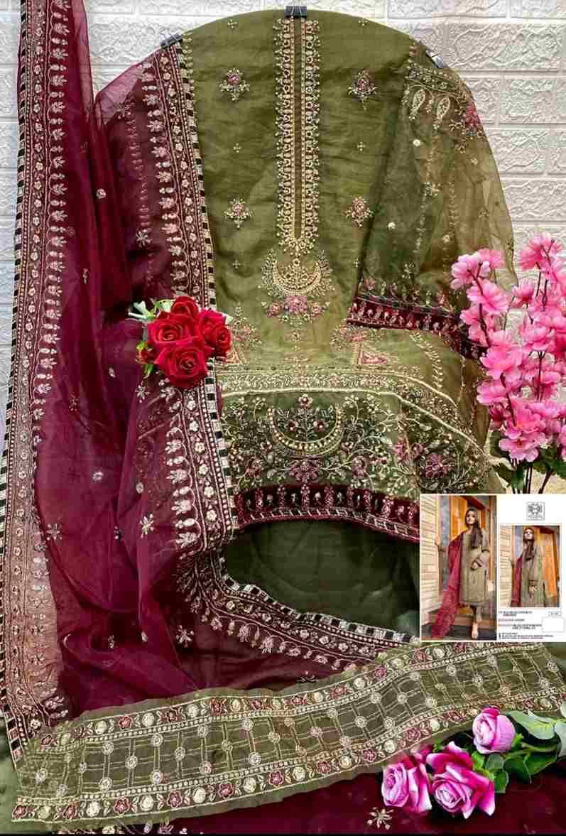 Mushq Hit Design 187-A By Mushq Beautiful Pakistani Suits Colorful Stylish Fancy Casual Wear & Ethnic Wear Organza Embroidered Dresses At Wholesale Price