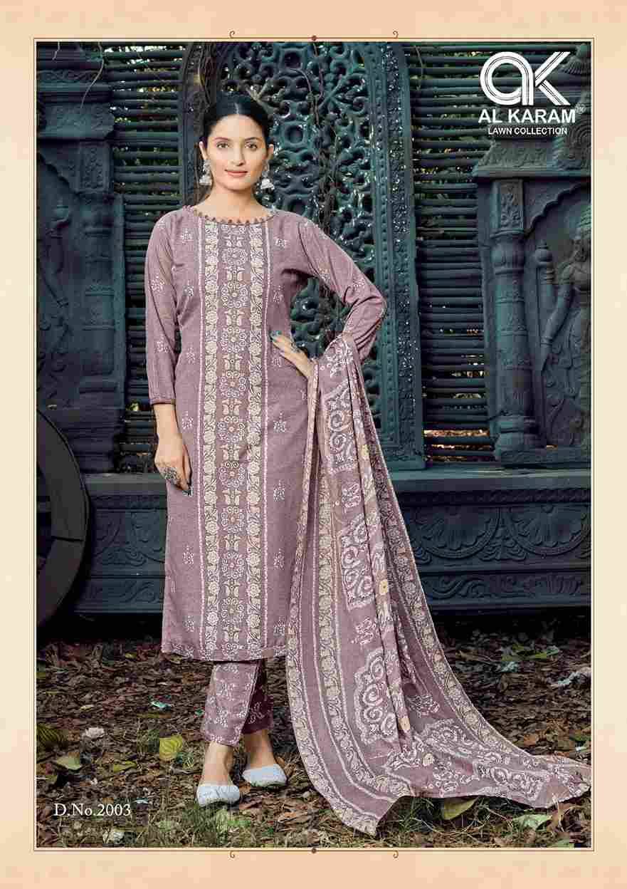 Charizma Vol-2 By Al Karam Lawn Collection 2001 To 2010 Series Beautiful Festive Suits Stylish Fancy Colorful Casual Wear & Ethnic Wear Soft Cotton Digital Print Dresses At Wholesale Price