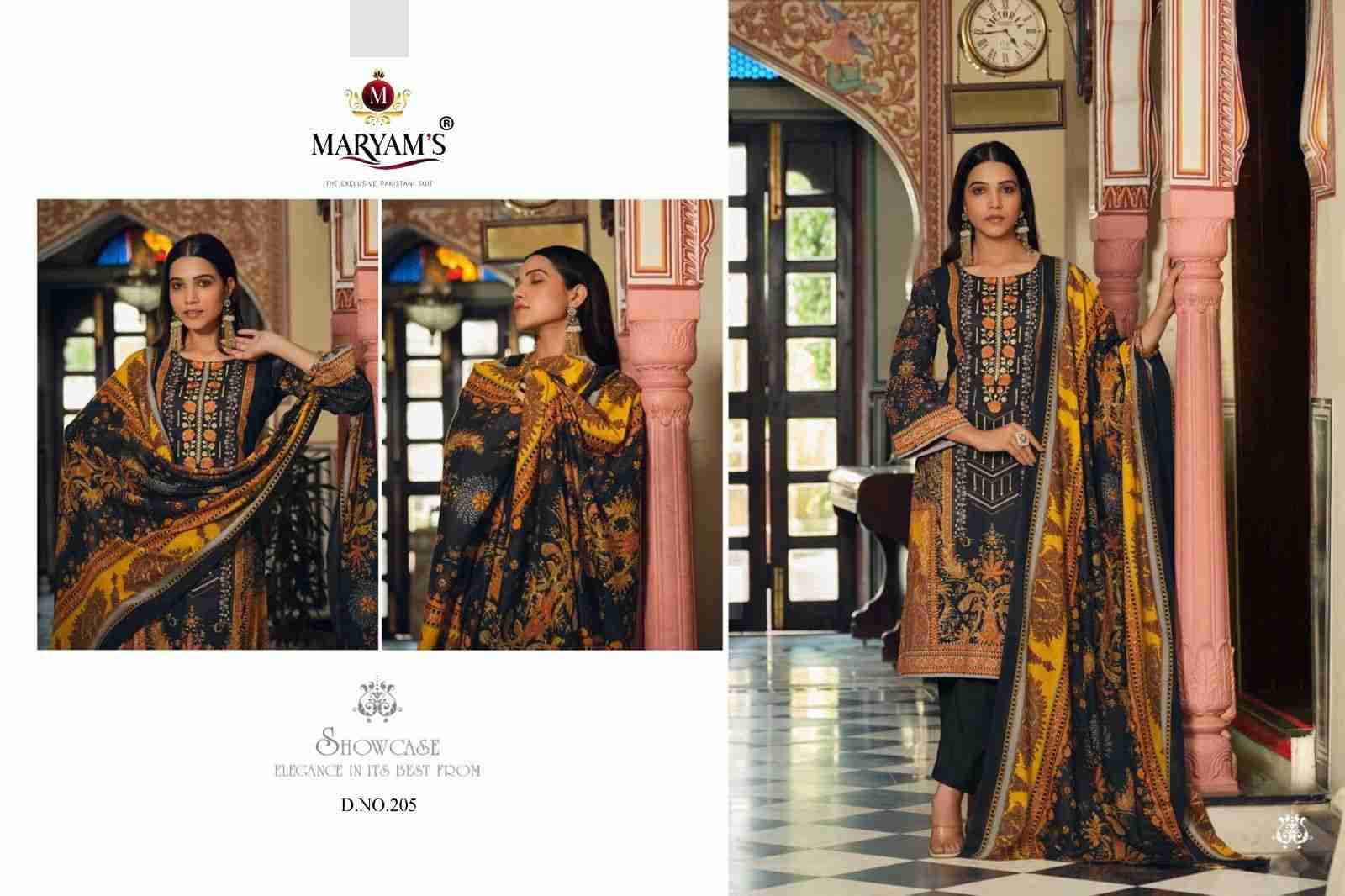 Naira Hit List By Maryams 201 To 206 Series Beautiful Pakistani Suits Stylish Fancy Colorful Party Wear & Occasional Wear Pure Cotton Print With Embroidery Dresses At Wholesale Price