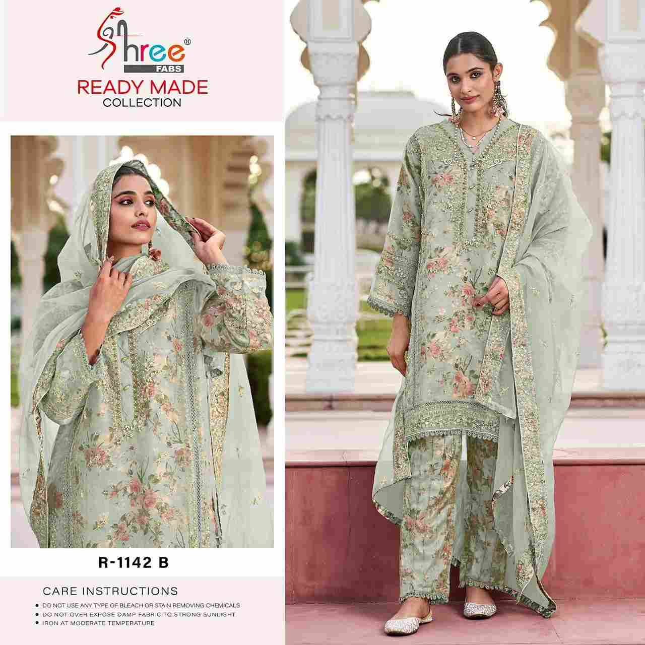 Shree Fabs Hit Design R-1142 Colours By Shree Fabs R-1142-A To R-1142-D Series Beautiful Pakistani Suits Colorful Stylish Fancy Casual Wear & Ethnic Wear Organza Embroidered Dresses At Wholesale Price