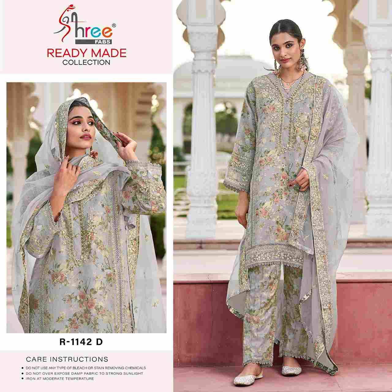 Shree Fabs Hit Design R-1142 Colours By Shree Fabs R-1142-A To R-1142-D Series Beautiful Pakistani Suits Colorful Stylish Fancy Casual Wear & Ethnic Wear Organza Embroidered Dresses At Wholesale Price