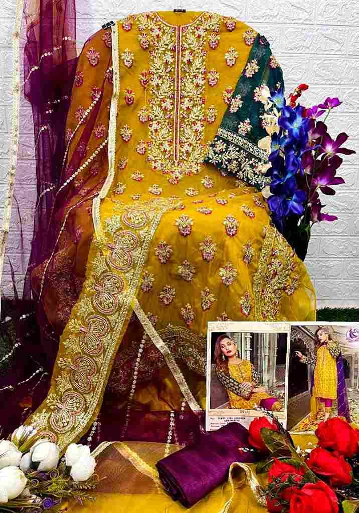 Dinsaa Hit Design 173 Colours By Dinssa Suits 173-A To 173-C Series Pakistani Suits Beautiful Fancy Colorful Stylish Party Wear & Occasional Wear Dull Organza Embroidery Dresses At Wholesale Price