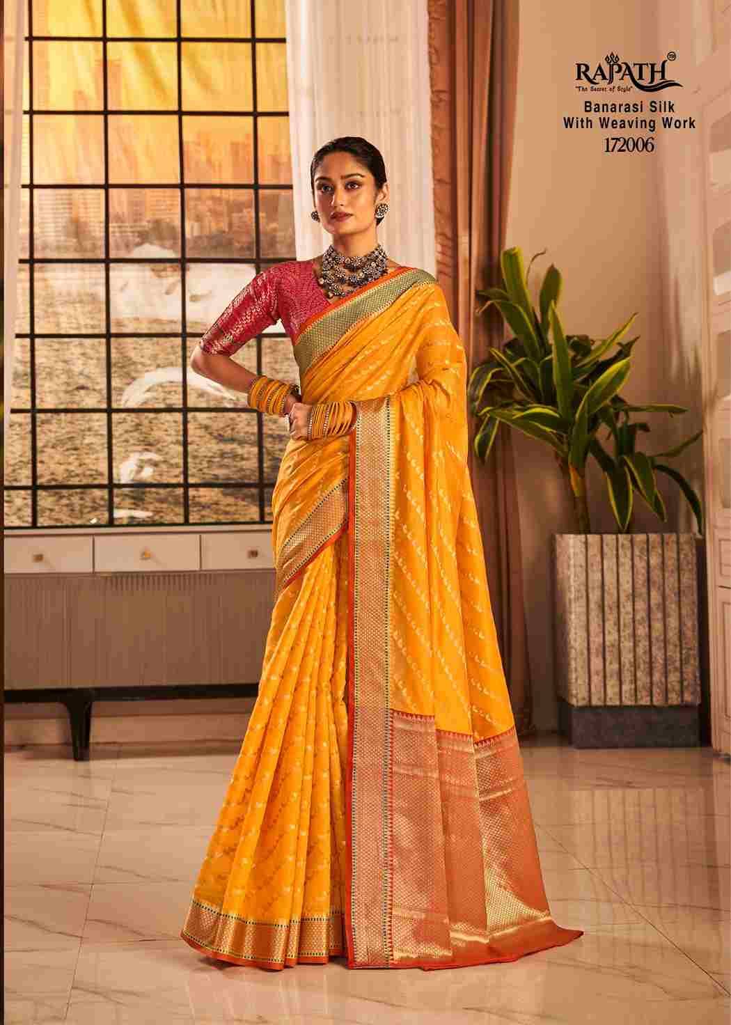 Vaijanti By Rajpath 172001 To 172006 Series Indian Traditional Wear Collection Beautiful Stylish Fancy Colorful Party Wear & Occasional Wear Banarasi Silk Sarees At Wholesale Price