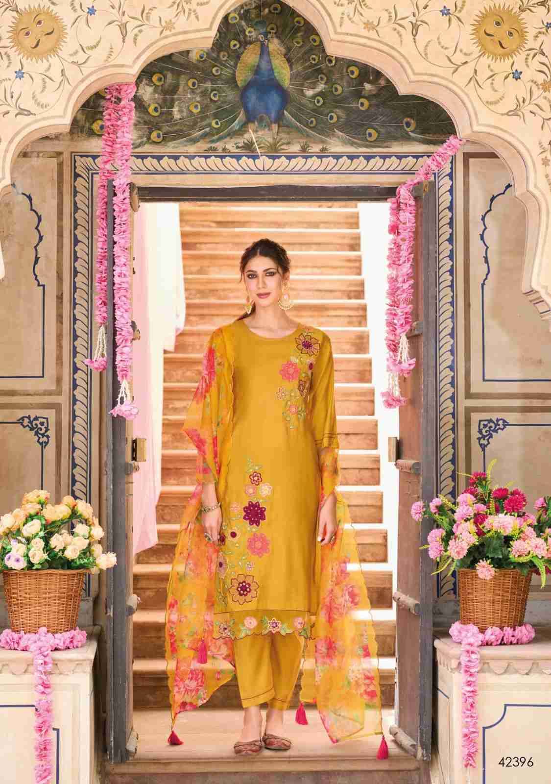 Shehnaaz By Kailee 42391 To 42396 Series Beautiful Festive Suits Colorful Stylish Fancy Casual Wear & Ethnic Wear Viscose Silk Embroidery Dresses At Wholesale Price