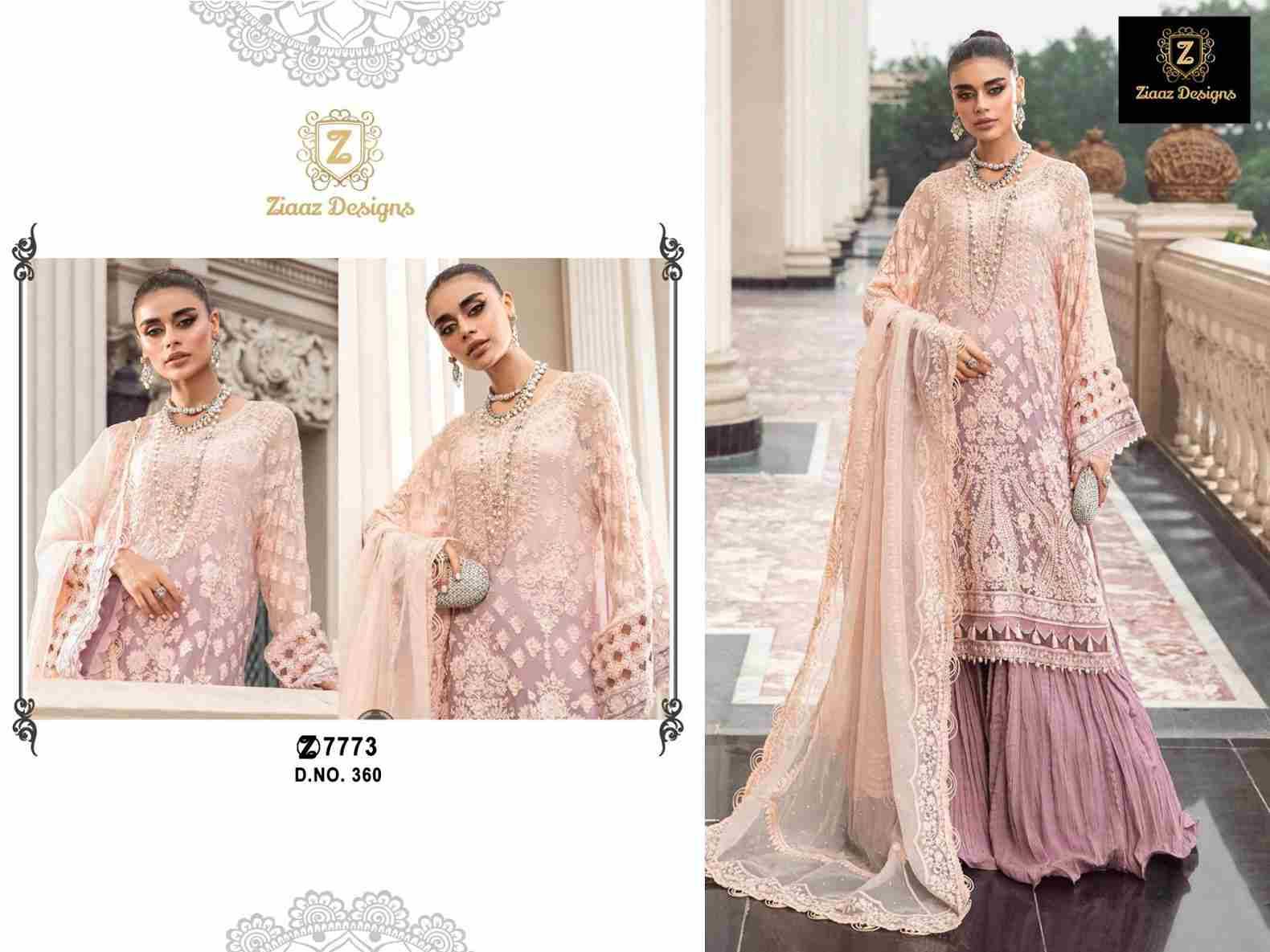 Ziaaz Designs Hit Design 360 By Ziaaz Designs Beautiful Stylish Pakistani Suits Fancy Colorful Casual Wear & Ethnic Wear & Ready To Wear Georgette Embroidery Dresses At Wholesale Price