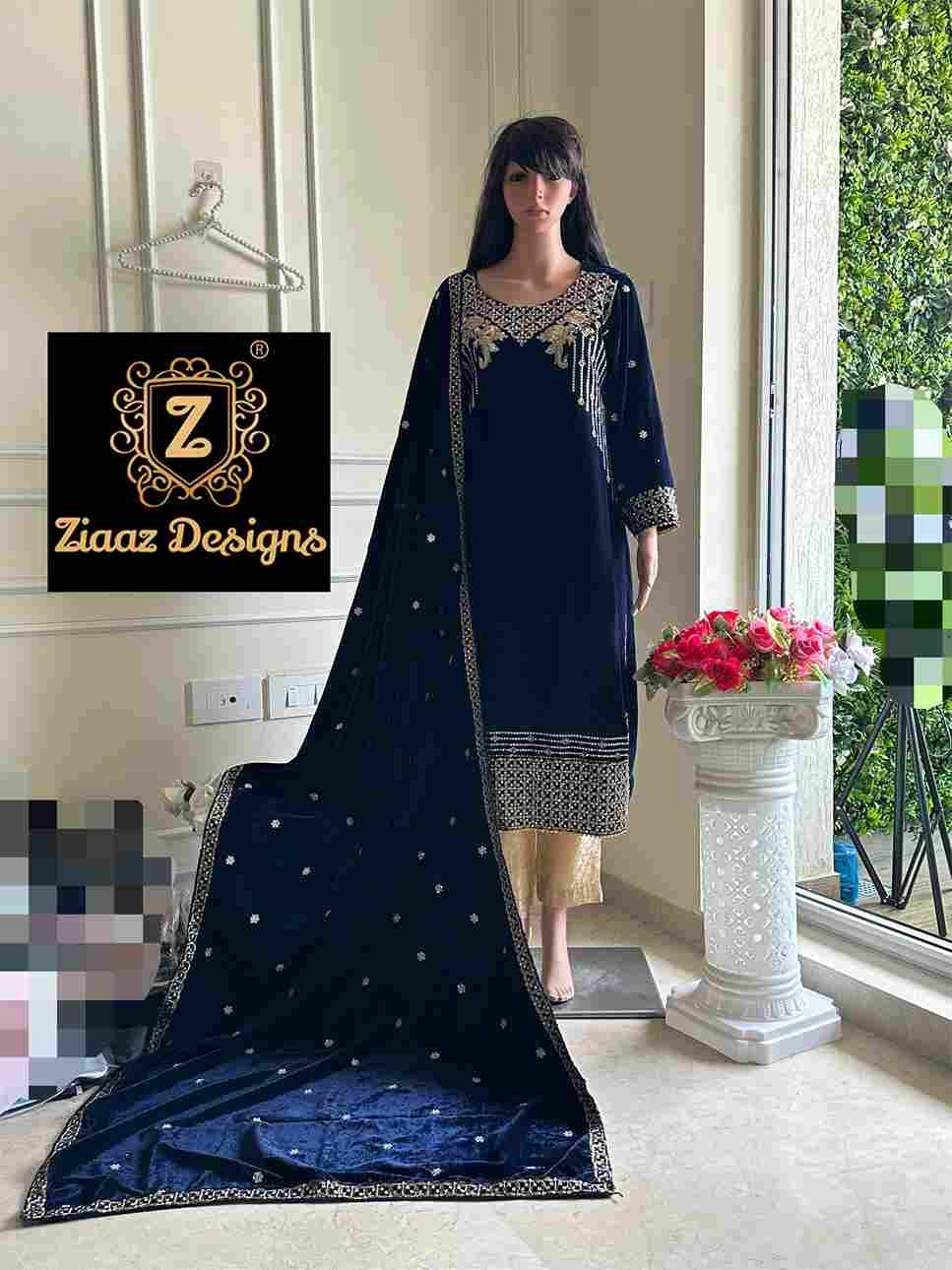 Ziaaz Designs Hit Design 364 By Ziaaz Designs Beautiful Stylish Pakistani Suits Fancy Colorful Casual Wear & Ethnic Wear & Ready To Wear Velvet Embroidery Dresses At Wholesale Price