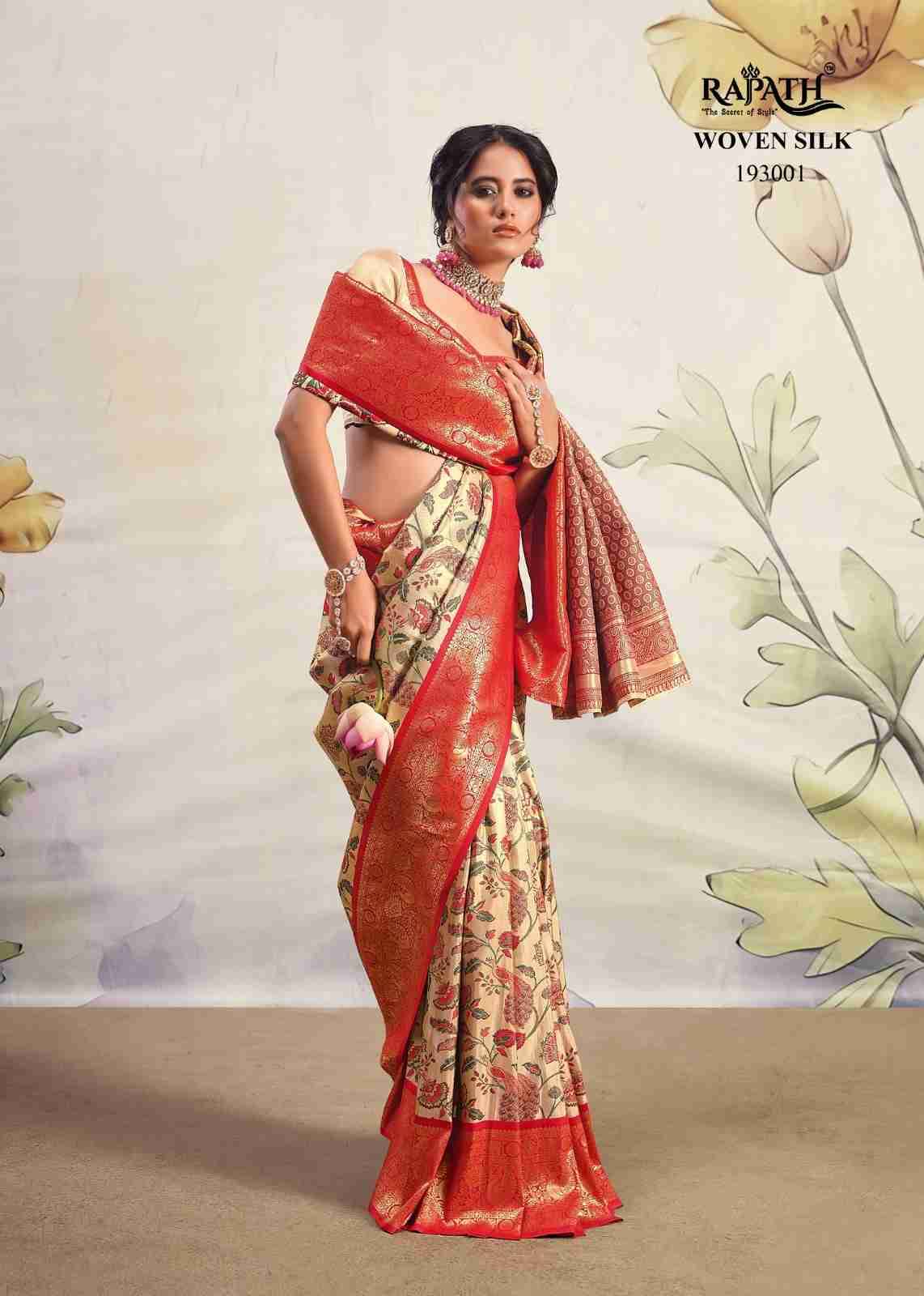 Kaval By Rajpath 193001 To 193006 Series Indian Traditional Wear Collection Beautiful Stylish Fancy Colorful Party Wear & Occasional Wear Pure Silk Sarees At Wholesale Price