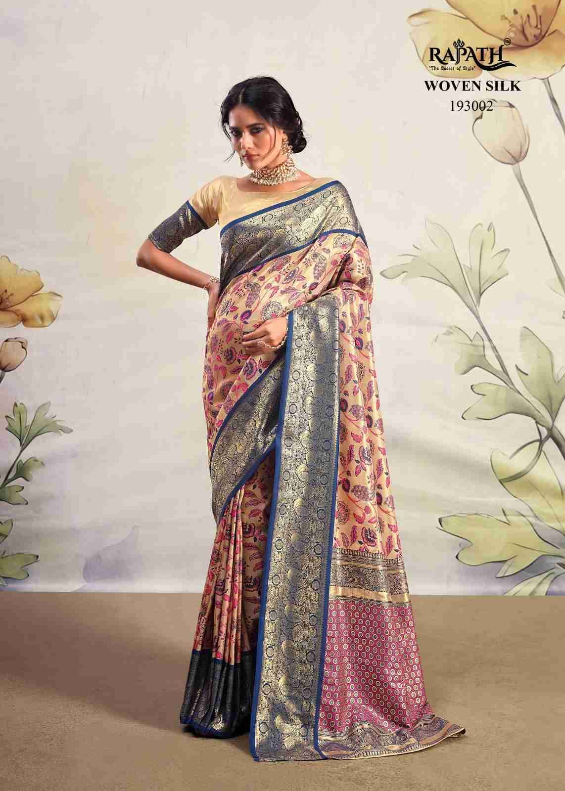 Kaval By Rajpath 193001 To 193006 Series Indian Traditional Wear Collection Beautiful Stylish Fancy Colorful Party Wear & Occasional Wear Pure Silk Sarees At Wholesale Price