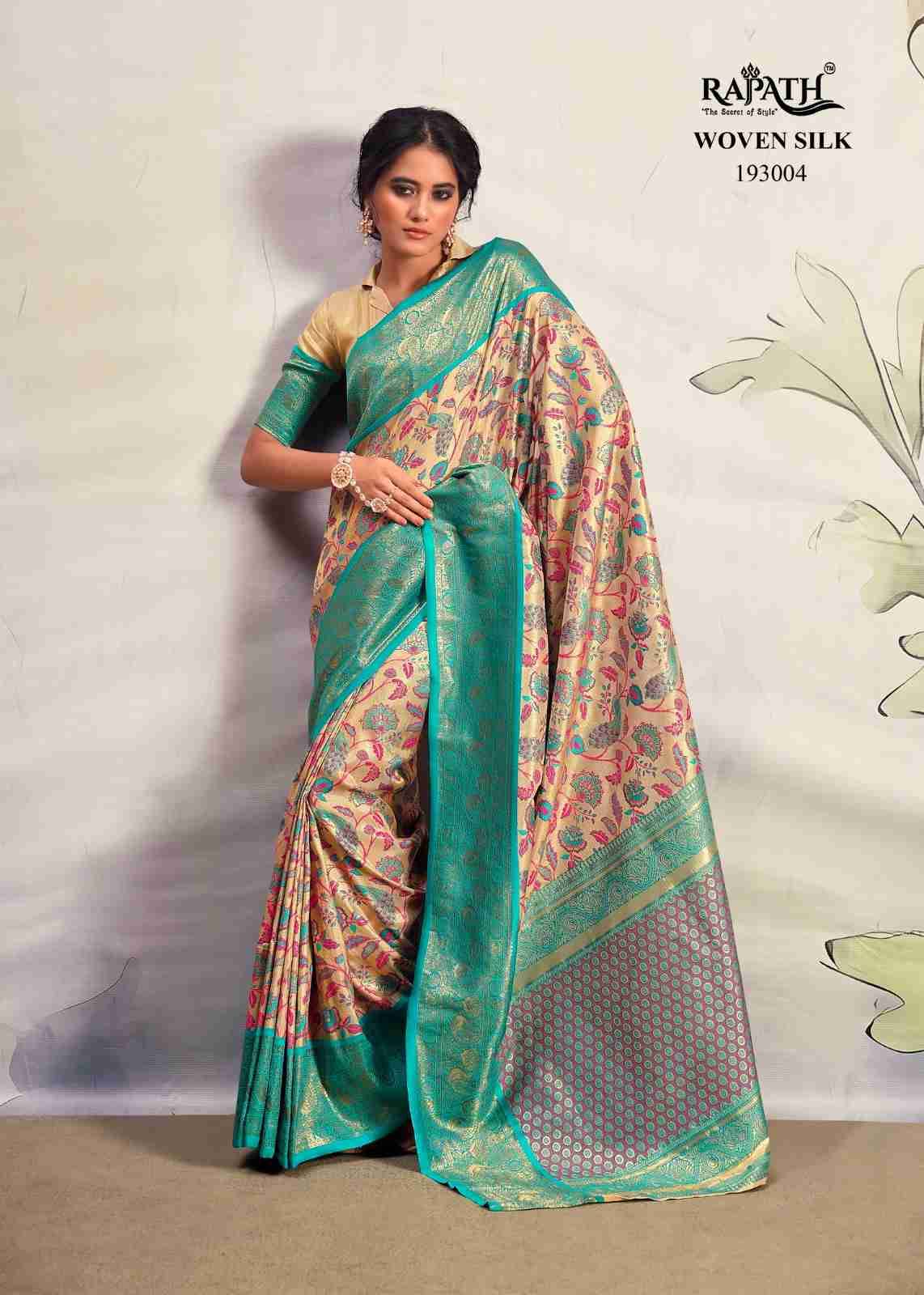 Kaval By Rajpath 193001 To 193006 Series Indian Traditional Wear Collection Beautiful Stylish Fancy Colorful Party Wear & Occasional Wear Pure Silk Sarees At Wholesale Price