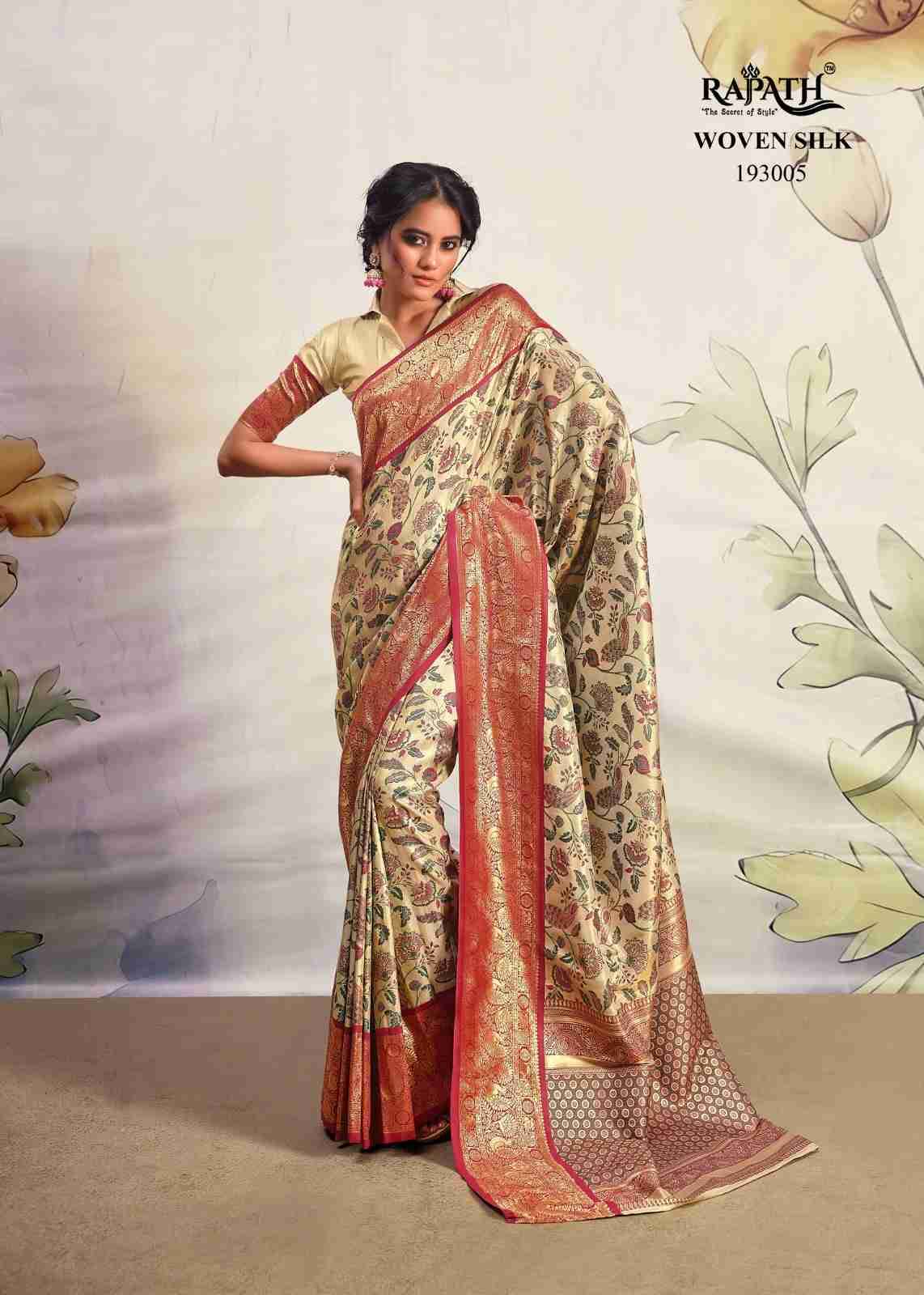 Kaval By Rajpath 193001 To 193006 Series Indian Traditional Wear Collection Beautiful Stylish Fancy Colorful Party Wear & Occasional Wear Pure Silk Sarees At Wholesale Price
