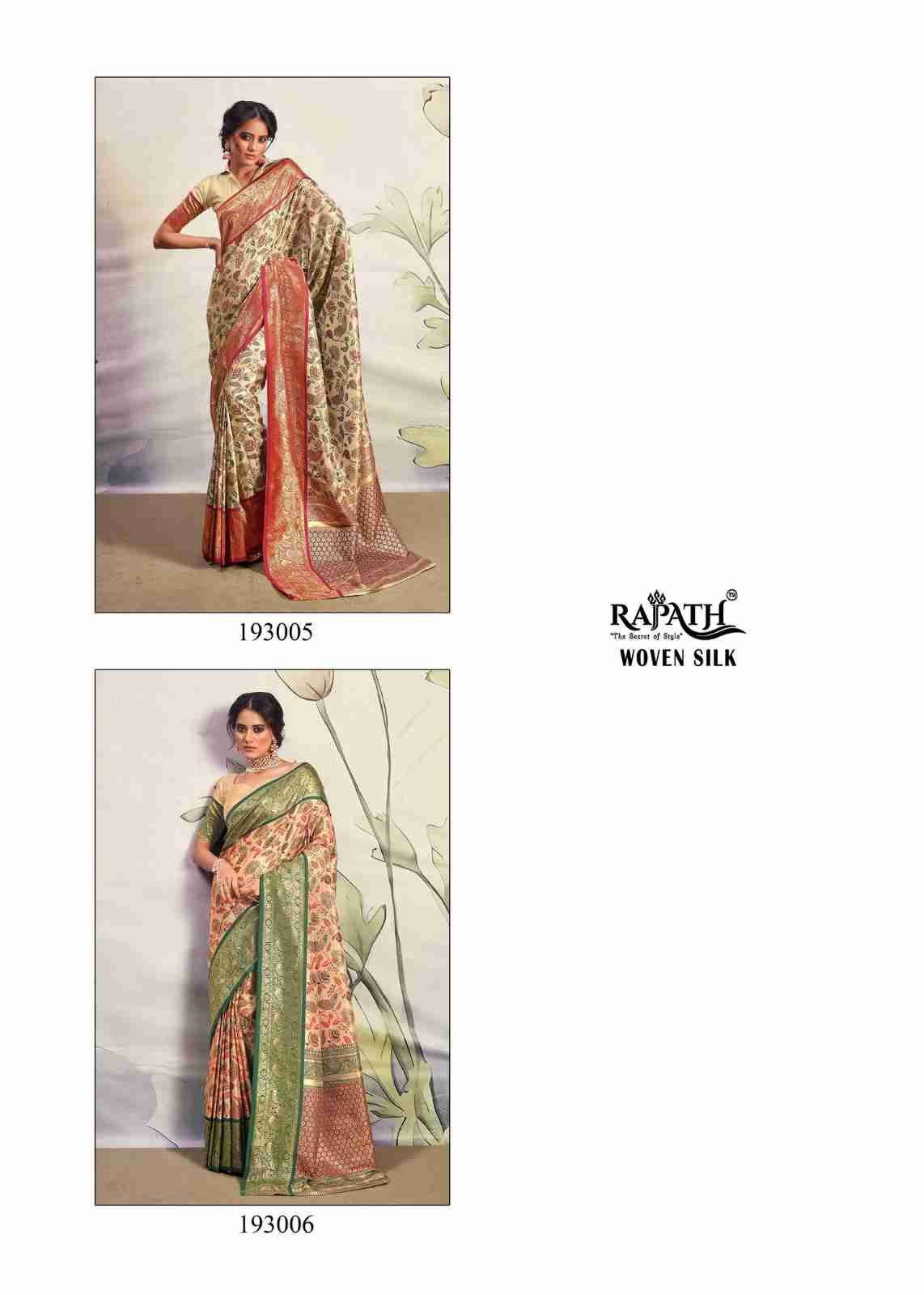Kaval By Rajpath 193001 To 193006 Series Indian Traditional Wear Collection Beautiful Stylish Fancy Colorful Party Wear & Occasional Wear Pure Silk Sarees At Wholesale Price
