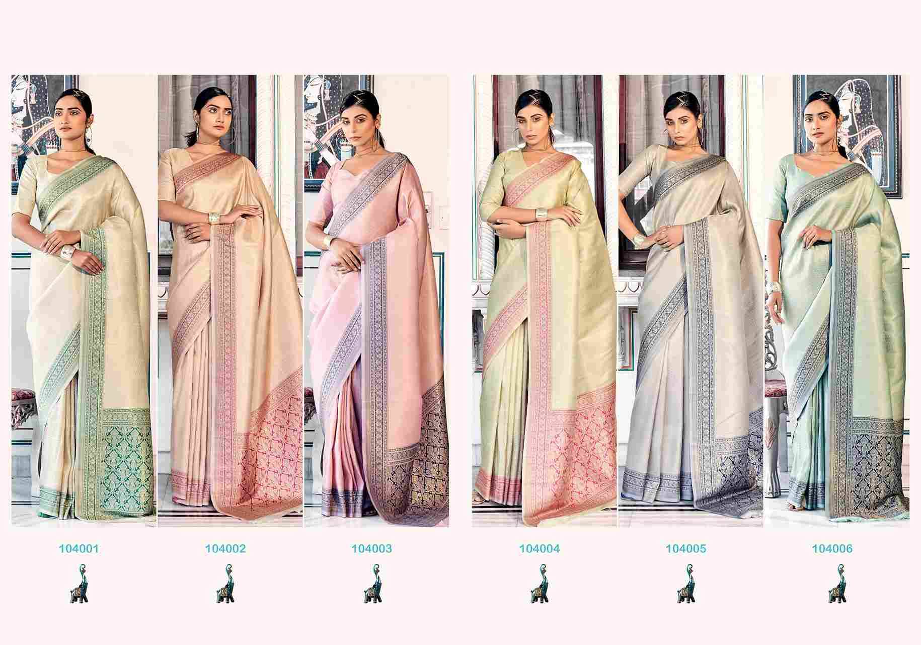 Aaidehi Silk By Rajpath 104001 To 104006 Series Indian Traditional Wear Collection Beautiful Stylish Fancy Colorful Party Wear & Occasional Wear Soft Kanjivaram Silk Sarees At Wholesale Price
