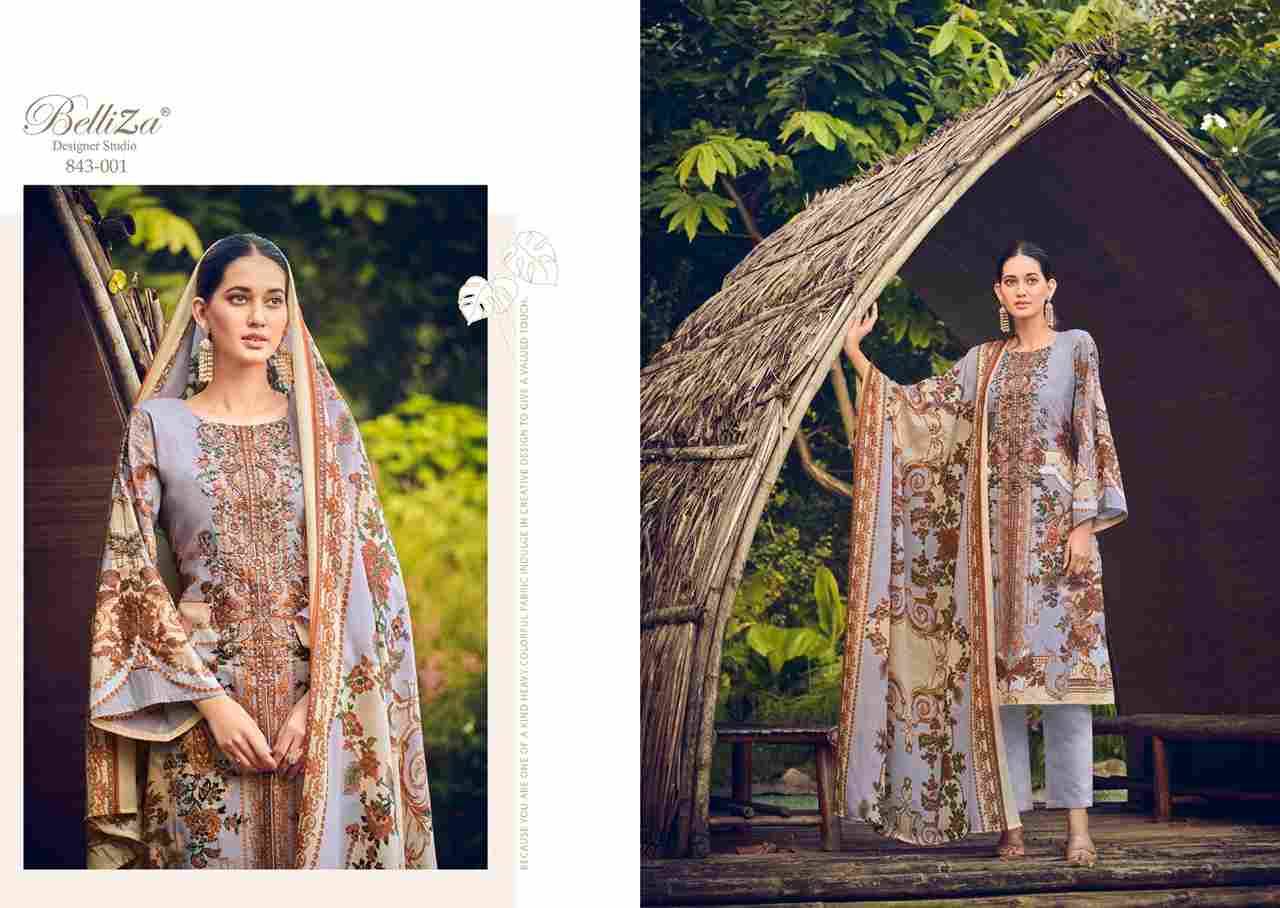 Naira Vol-20 By Belliza 843-001 To 843-010 Series Beautiful Festive Suits Colorful Stylish Fancy Casual Wear & Ethnic Wear Pure Cotton Digital Print Dresses At Wholesale Price