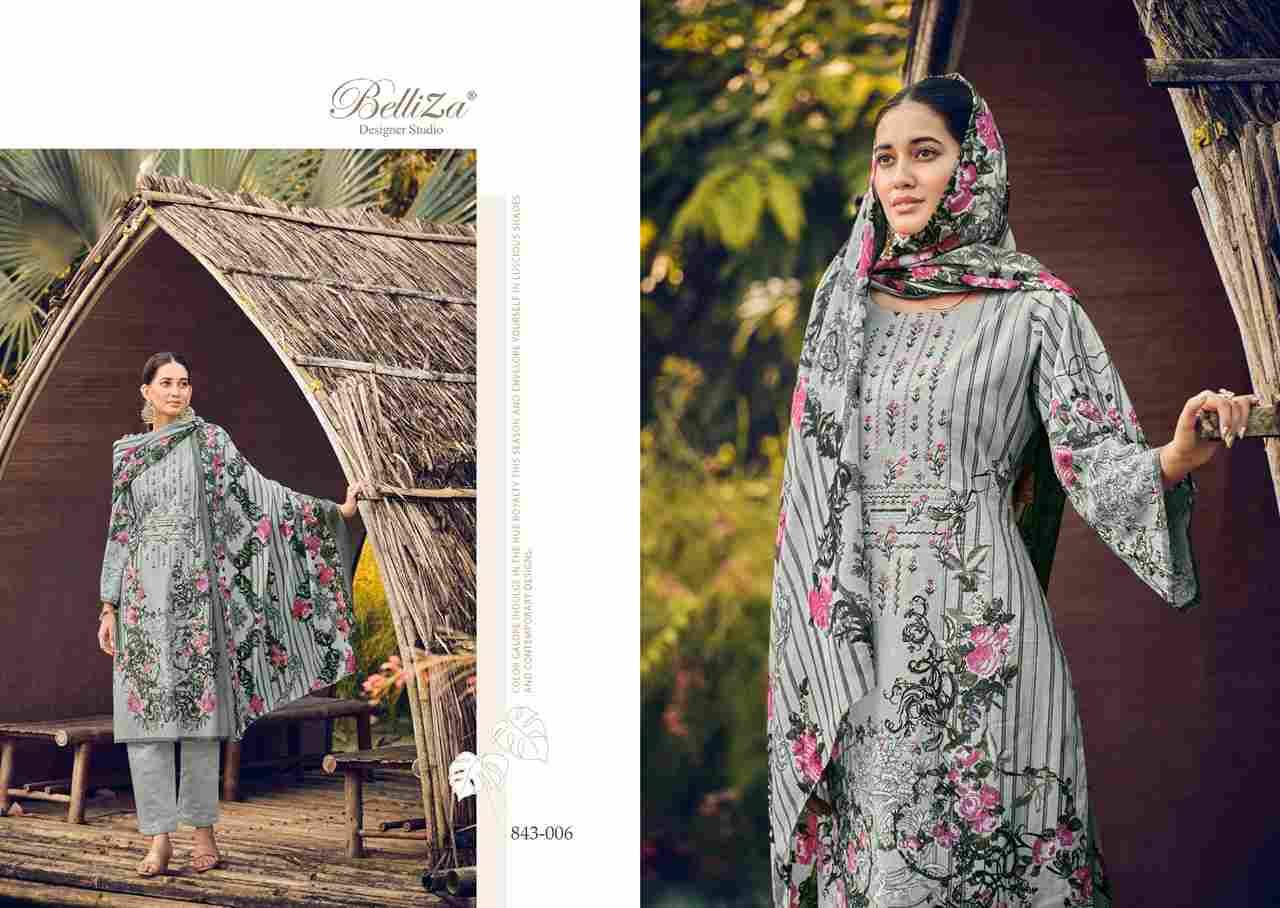 Naira Vol-20 By Belliza 843-001 To 843-010 Series Beautiful Festive Suits Colorful Stylish Fancy Casual Wear & Ethnic Wear Pure Cotton Digital Print Dresses At Wholesale Price