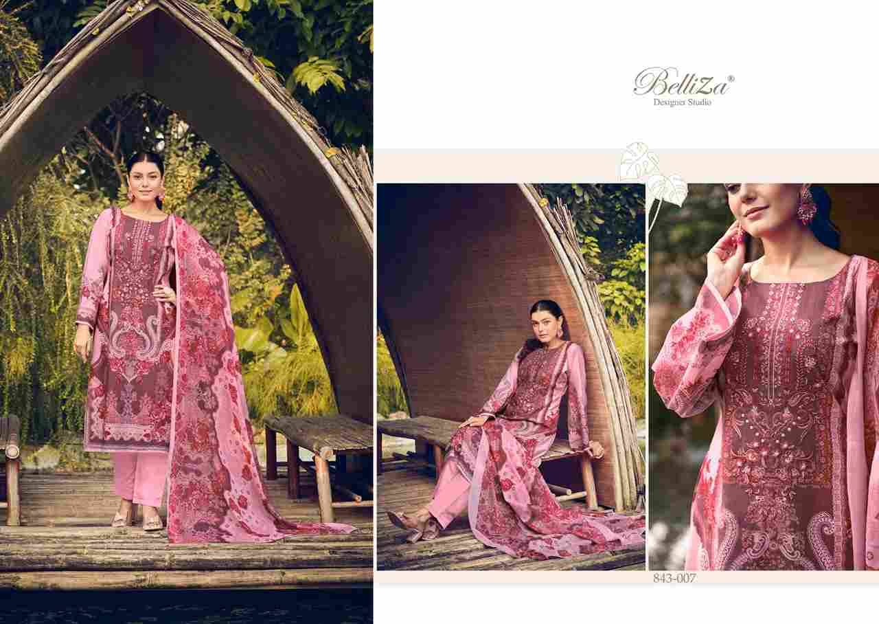 Naira Vol-20 By Belliza 843-001 To 843-010 Series Beautiful Festive Suits Colorful Stylish Fancy Casual Wear & Ethnic Wear Pure Cotton Digital Print Dresses At Wholesale Price