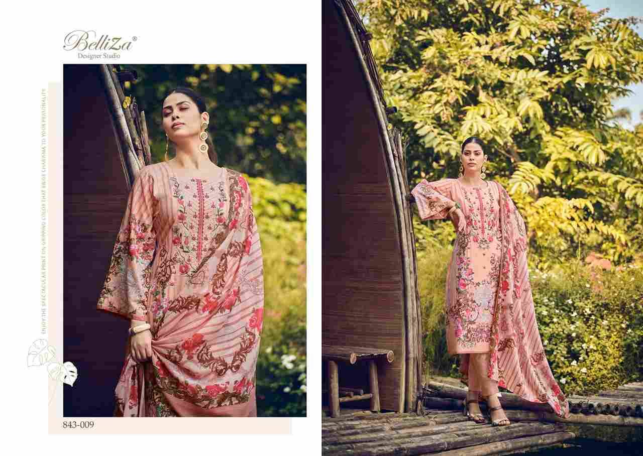 Naira Vol-20 By Belliza 843-001 To 843-010 Series Beautiful Festive Suits Colorful Stylish Fancy Casual Wear & Ethnic Wear Pure Cotton Digital Print Dresses At Wholesale Price