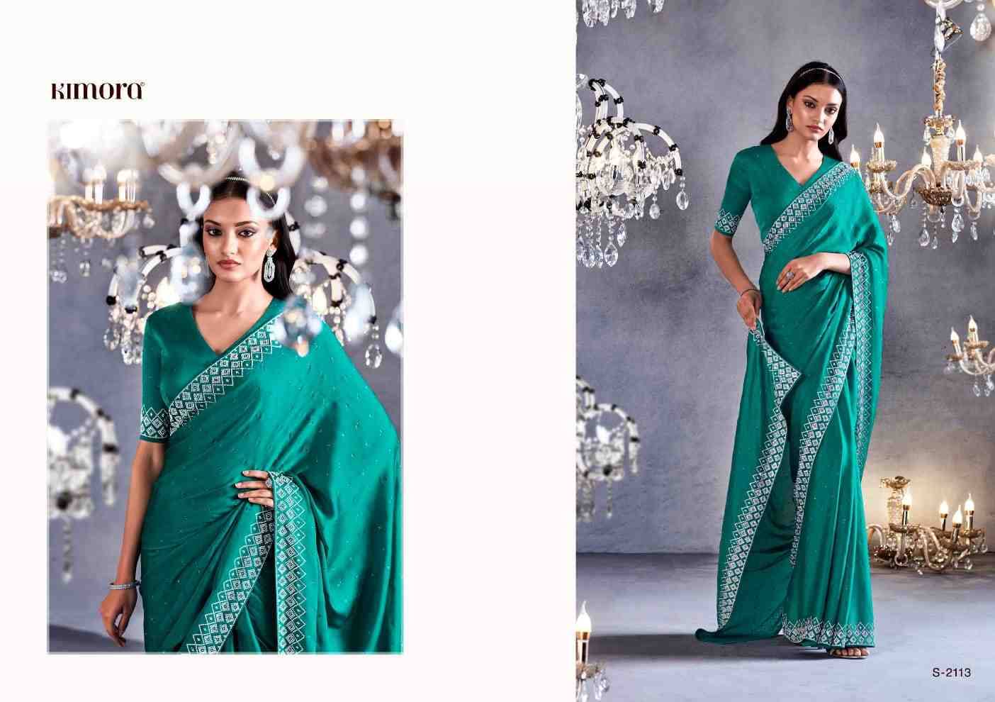 Zarkan By Kimora Fashion 2111 To 2119 Series Indian Traditional Wear Collection Beautiful Stylish Fancy Colorful Party Wear & Occasional Wear Satin With Work Sarees At Wholesale Price