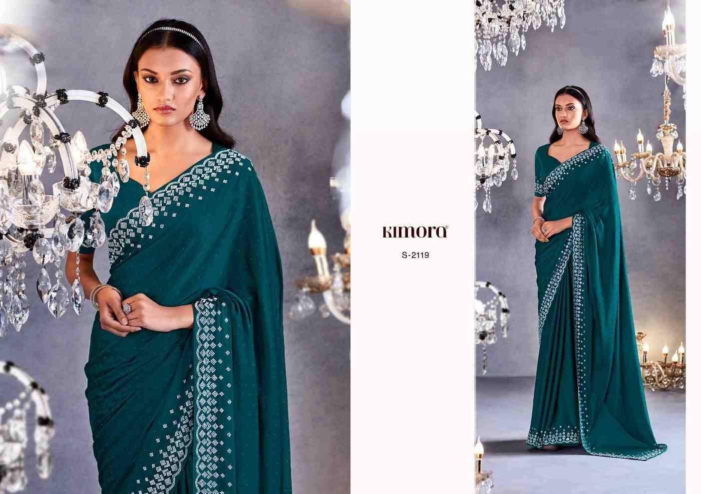 Zarkan By Kimora Fashion 2111 To 2119 Series Indian Traditional Wear Collection Beautiful Stylish Fancy Colorful Party Wear & Occasional Wear Satin With Work Sarees At Wholesale Price