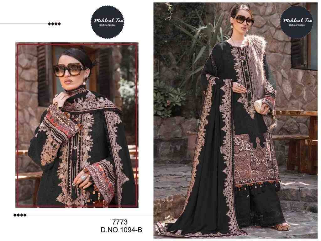 Mehboob Tex Hit Design 1094 Colours By Mehboob Tex Beautiful Stylish Pakistani Suits Fancy Colorful Casual Wear & Ethnic Wear & Ready To Wear Pure Cotton Print With Embroidery Dresses At Wholesale Price