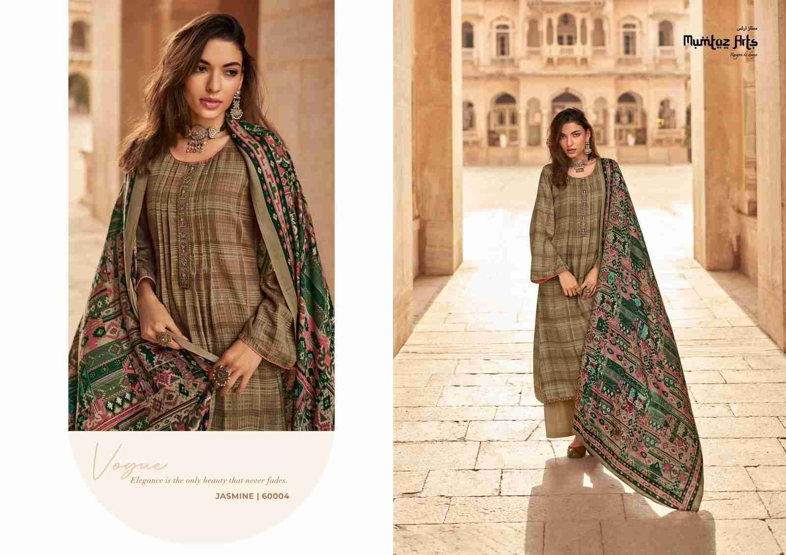 Jasmine Vol-2 By Mumtaz Arts 60001 To 60006 Series Beautiful Festive Suits Stylish Fancy Colorful Party Wear & Occasional Wear Pure Pashmina Print With Embroidery Dresses At Wholesale Price