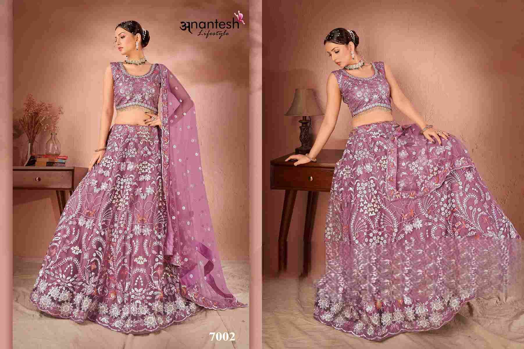Festivals Vol-1 By Anantesh 7001 To 7004 Series Beautiful Colorful Fancy Wedding Collection Occasional Wear & Party Wear Georgette/Net Lehengas At Wholesale Price